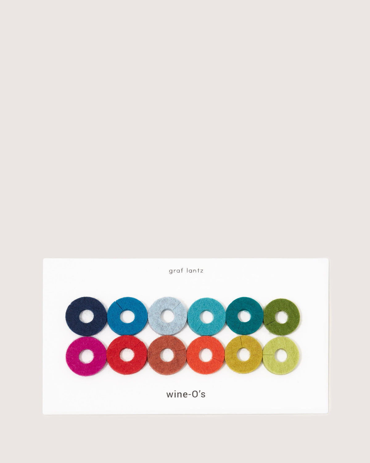 Rainbow Wine-O's Wine Markers by Graf Lantz