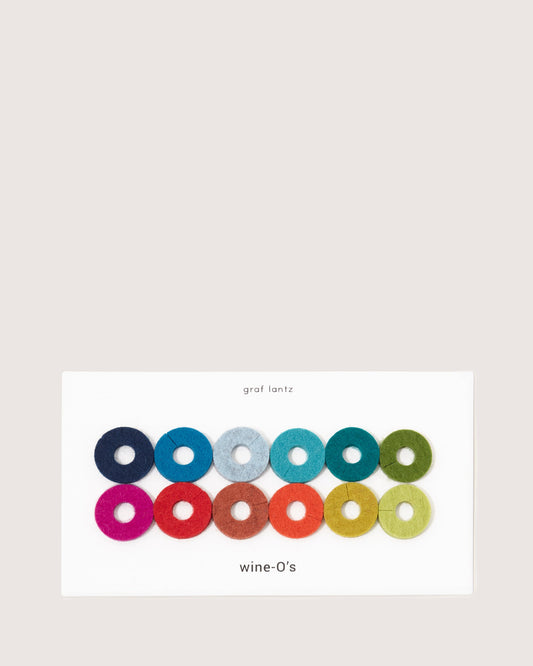 Rainbow Wine-O's Wine Markers by Graf Lantz