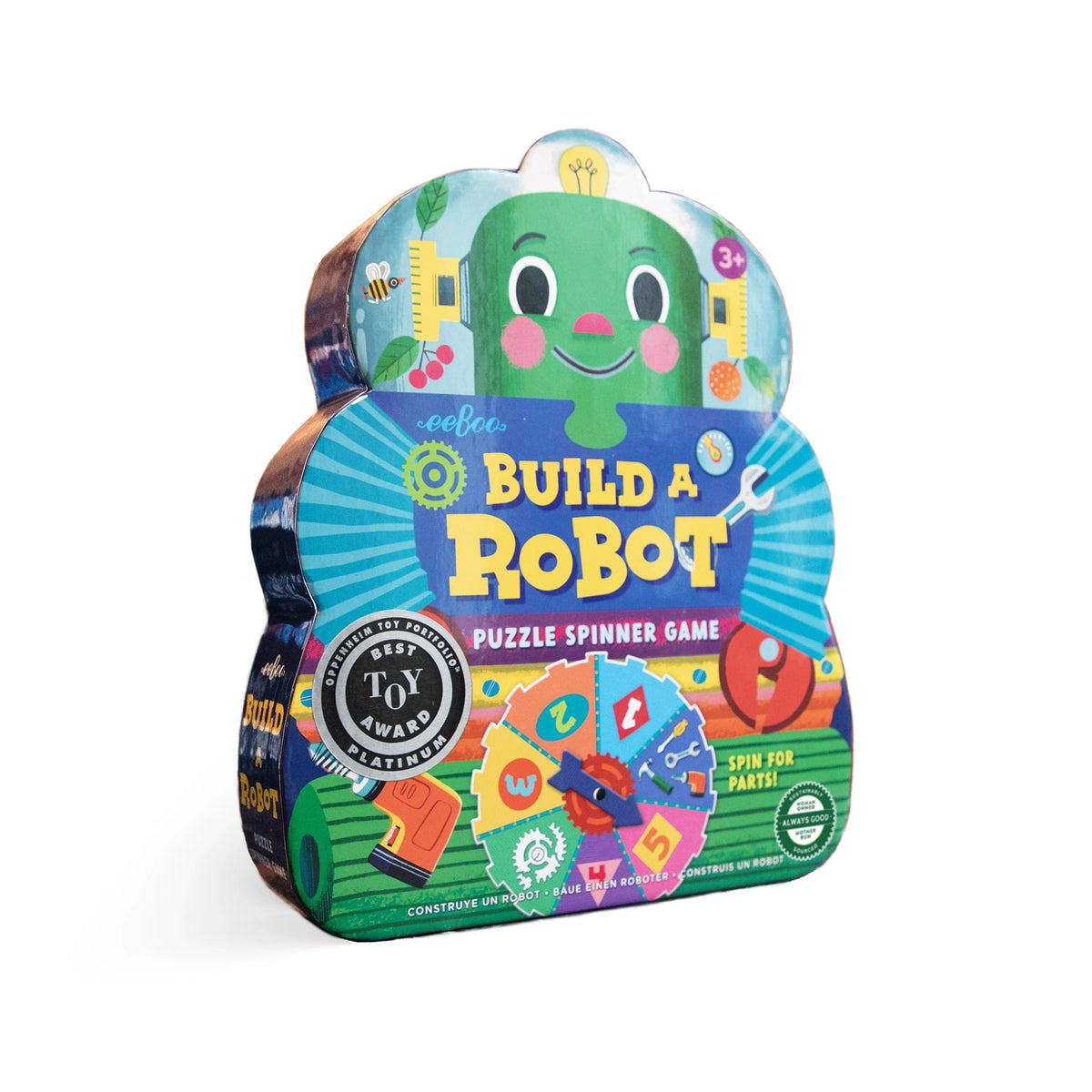 Build a Robot Shaped Spinner Game