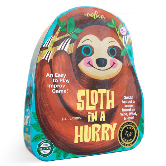 Sloth in a Hurry Shaped Spinner Game - eeBoo