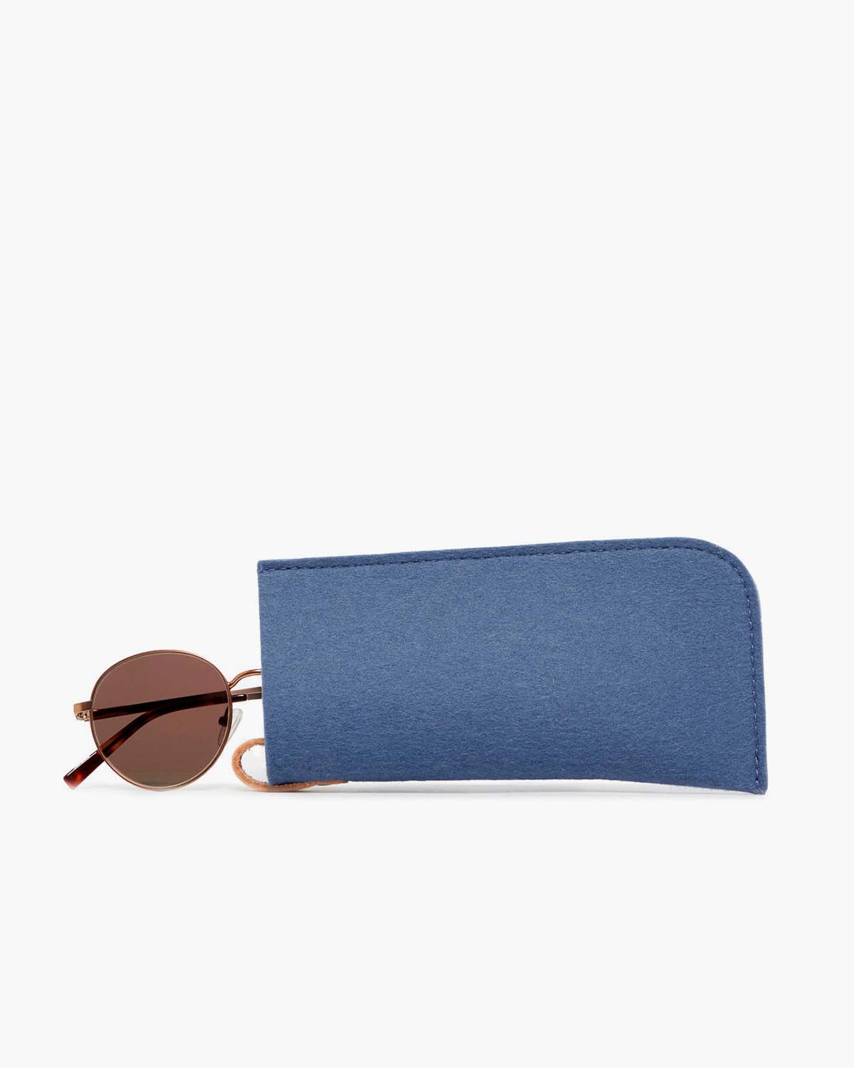 Horizon Blue Felt Eyeglass Case by Graf Lantz