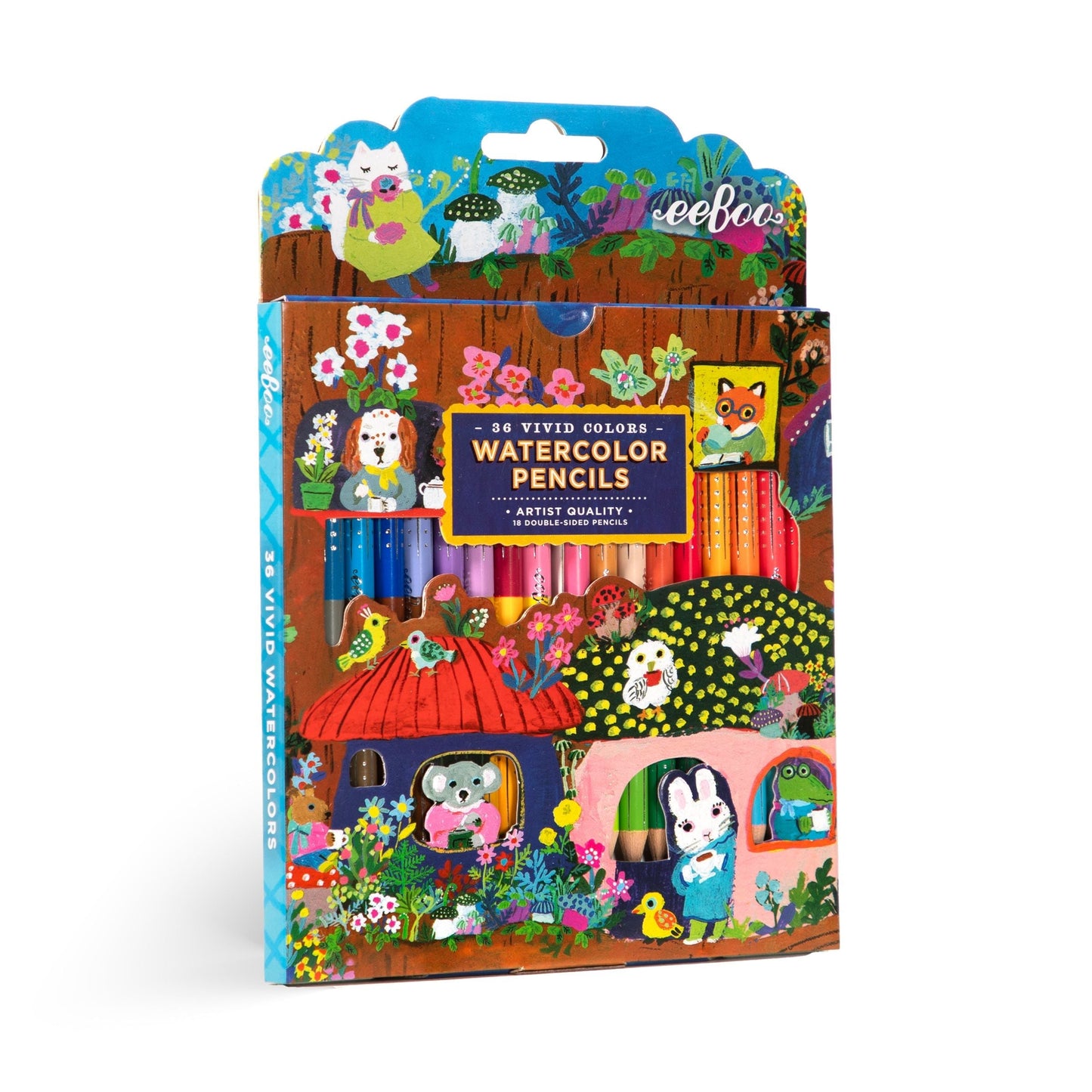 Yumi's Mushrooms Watercolor Pencils 18 Double Sided Pencils
