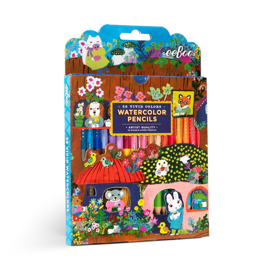 Yumi's Mushrooms Watercolor Pencils 18 Double Sided Pencils