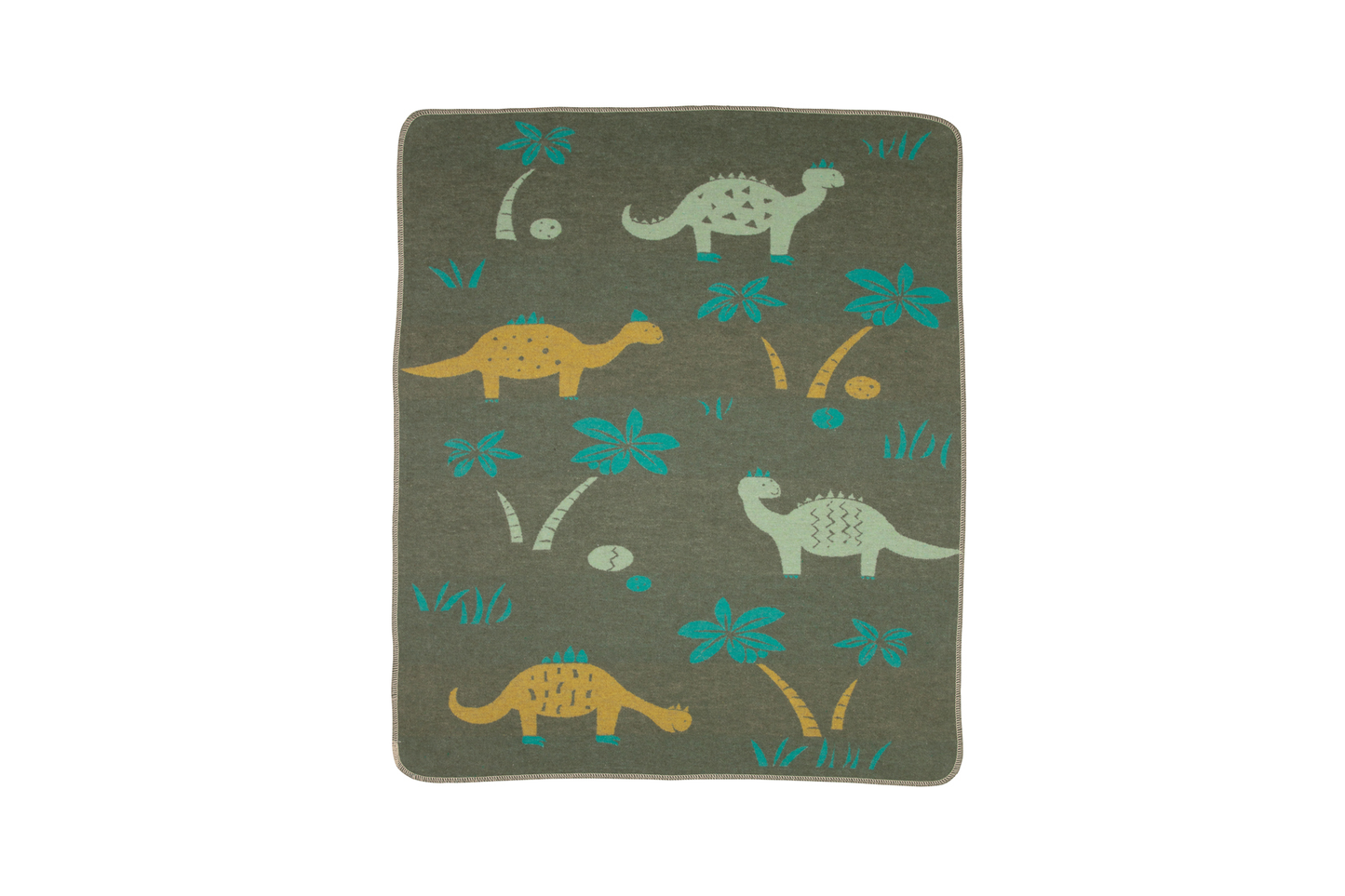 Juwel Baby Blanket - Dinos - Green