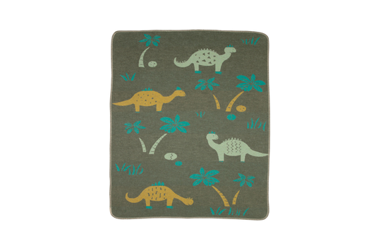 Juwel Baby Blanket - Dinos - Green