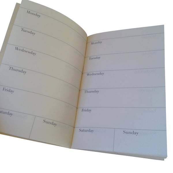 Timeless Planner Insert for Pocket Folio Red