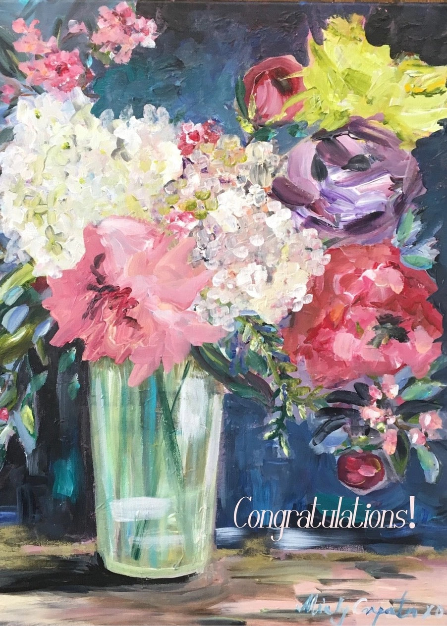 Congratulations Bouquet Greeting Card