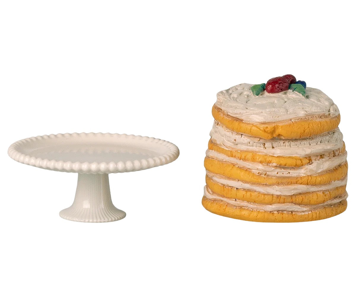 Party Cake and Cake Stand Mouse - Off White