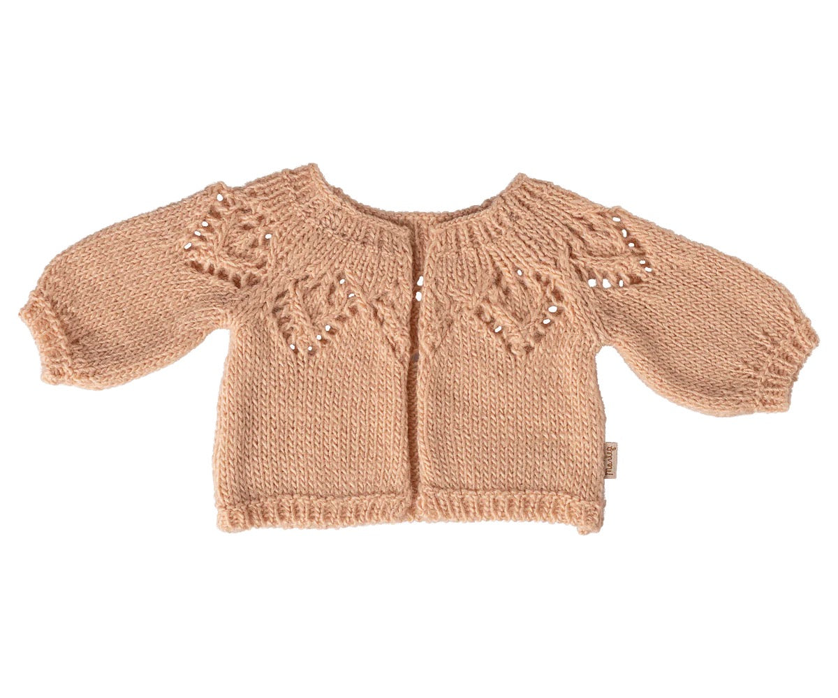Knitted Cardigan Size 4 - Light Rose