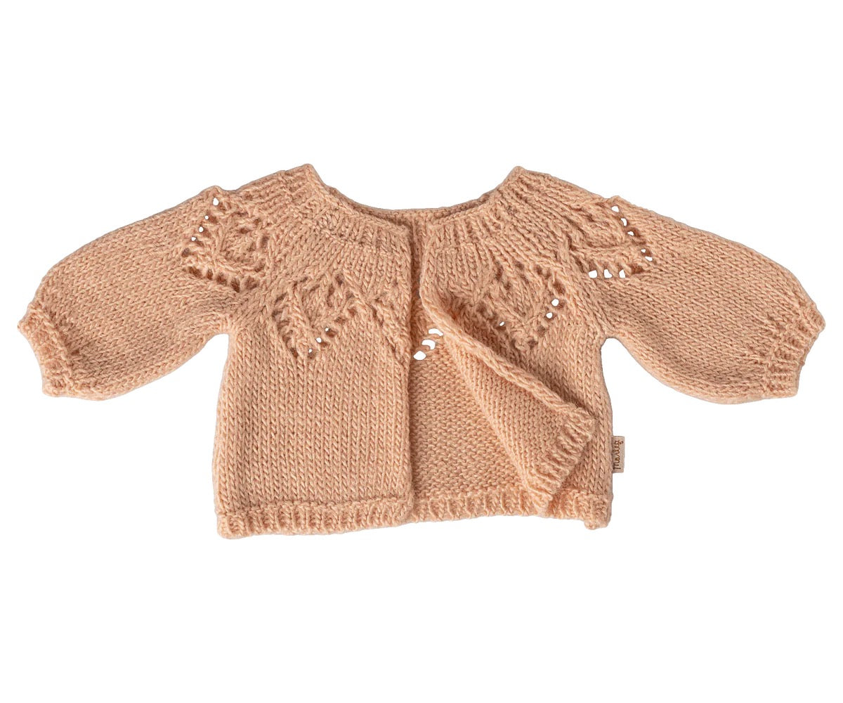Knitted Cardigan Size 4 - Light Rose