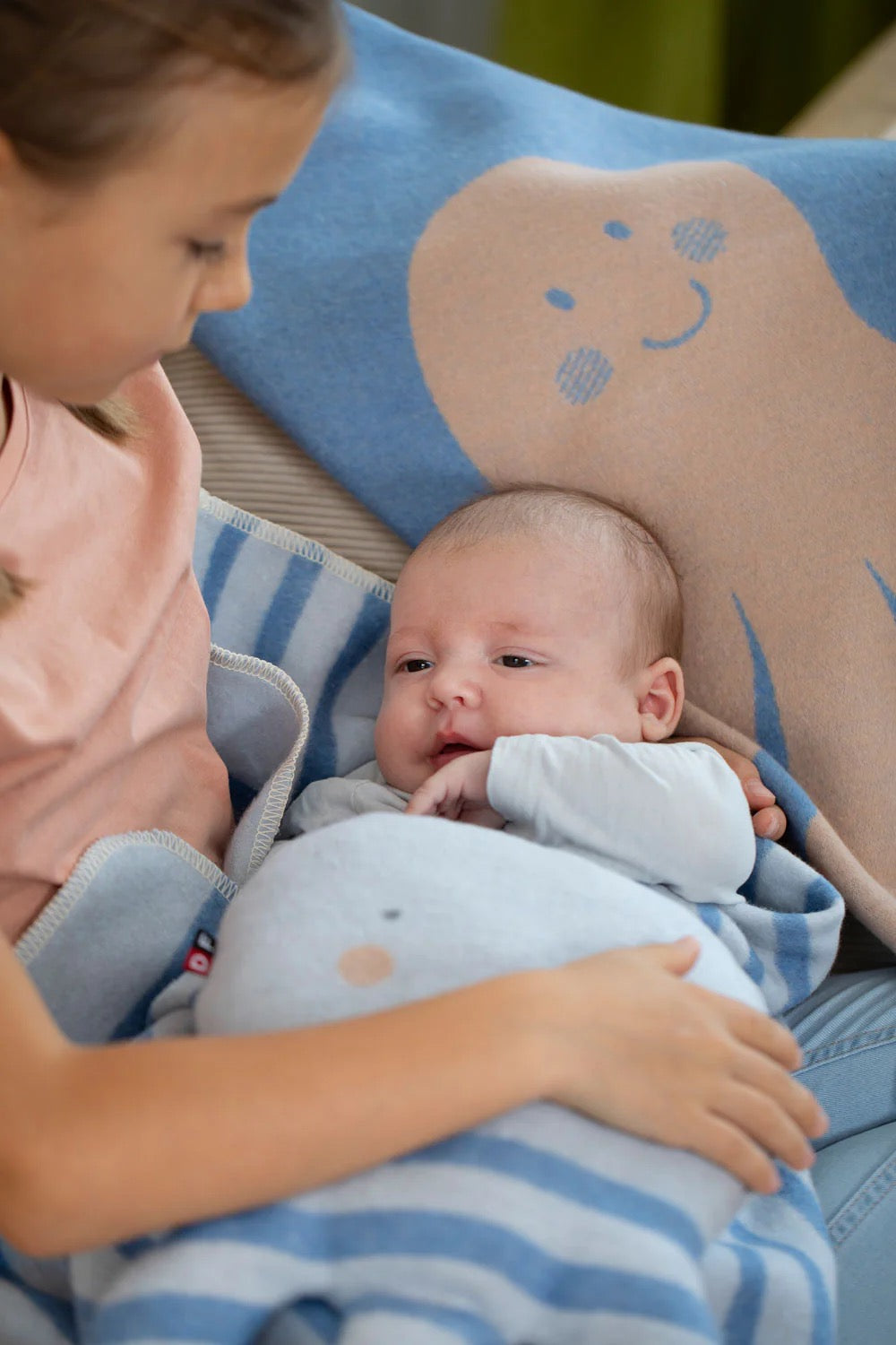 Juwel Baby Blanket - Ocean Friends - Blue