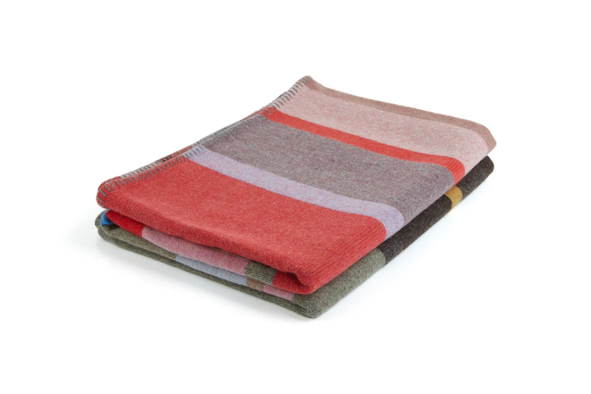 Lasdun Block Throw - Red