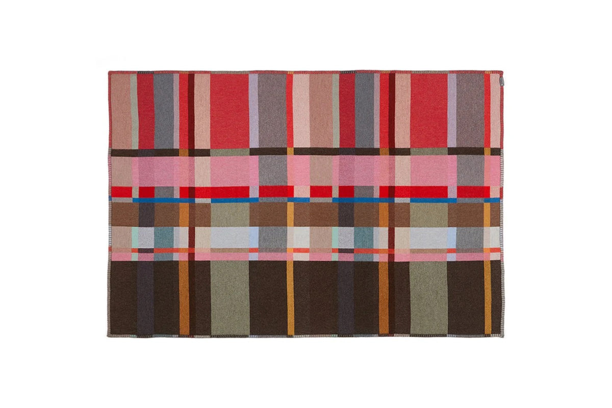 Lasdun Block Throw - Red
