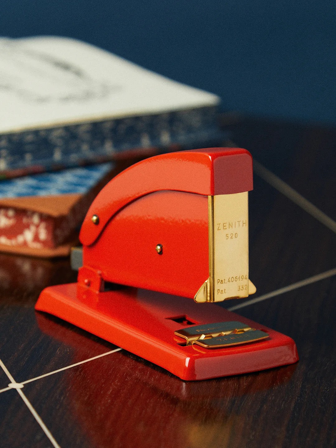 Zenith 520 Desktop Stapler - Orange & Gold