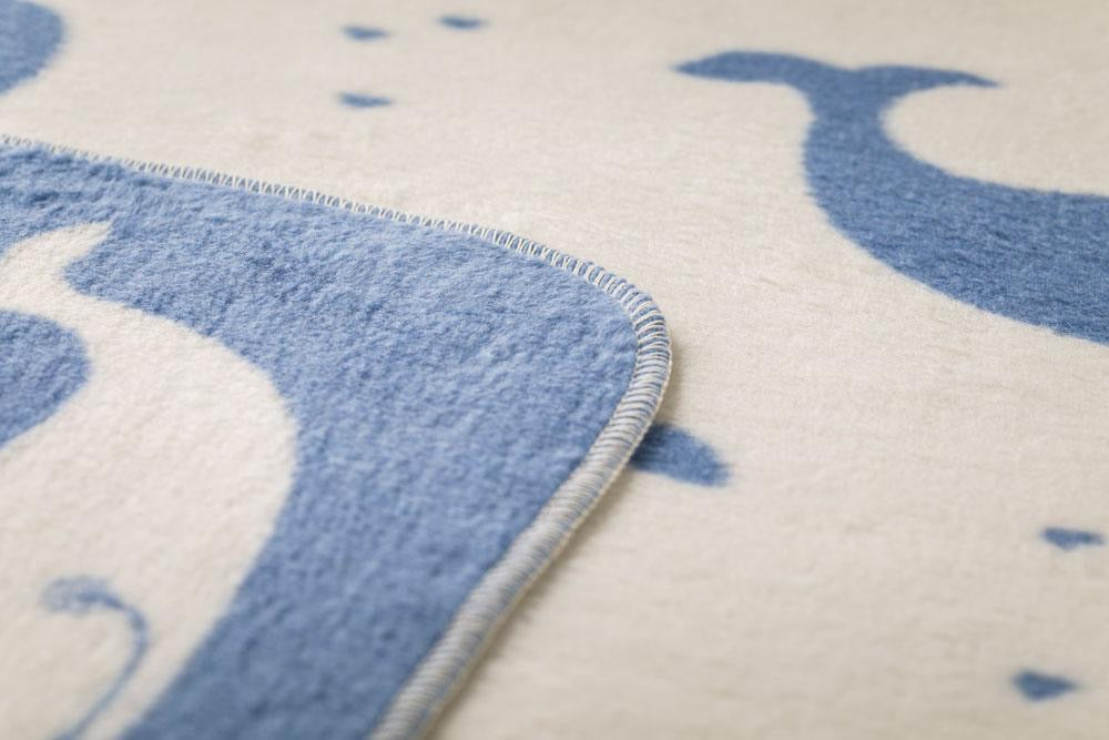 Maja Whales Allover Baby Blanket