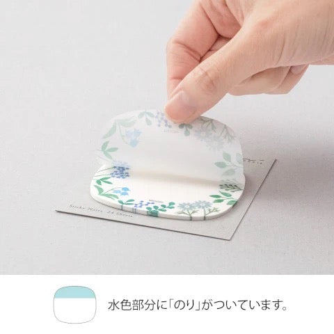 Transparent Wild Flowers Sticky Notes