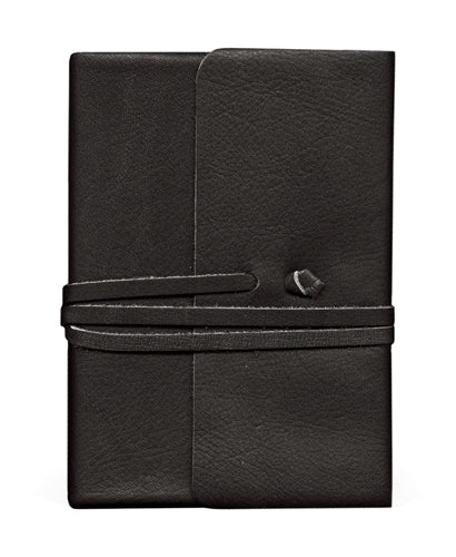 Black Journalino Medium Leather Journal