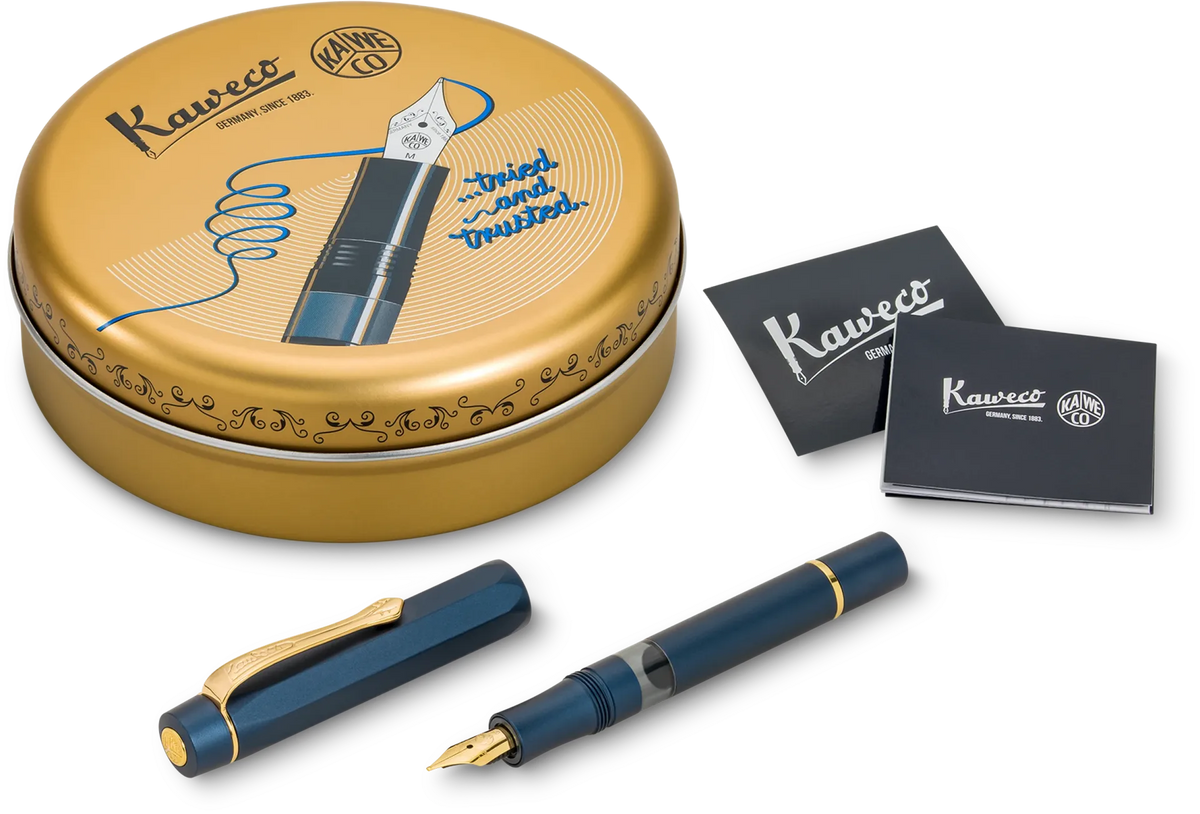 Kaweco PISTON SPORT AL Solo Navy/Gold M
