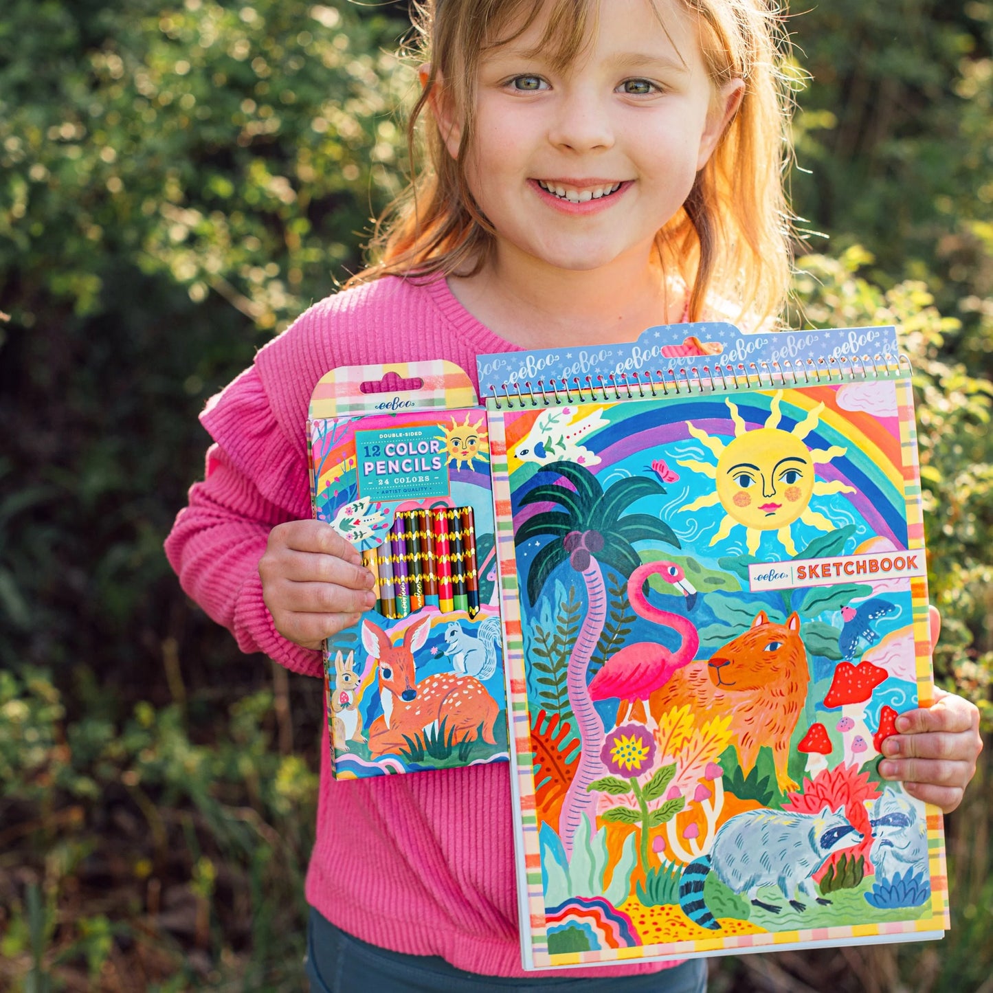 Fawn & Sun 12 Double Sided Pencils