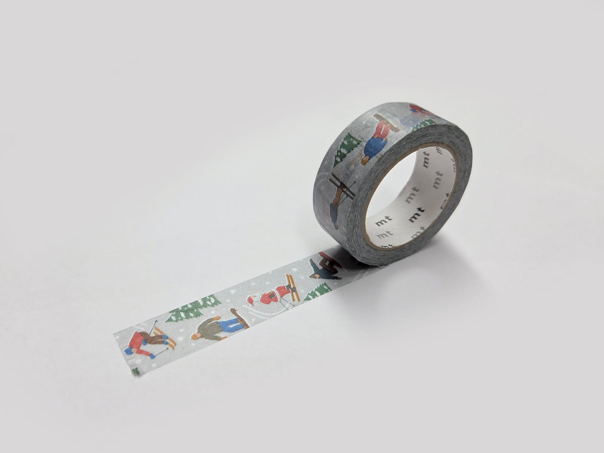 Holiday Skiing and Snowboarding Washi Tape 15mm