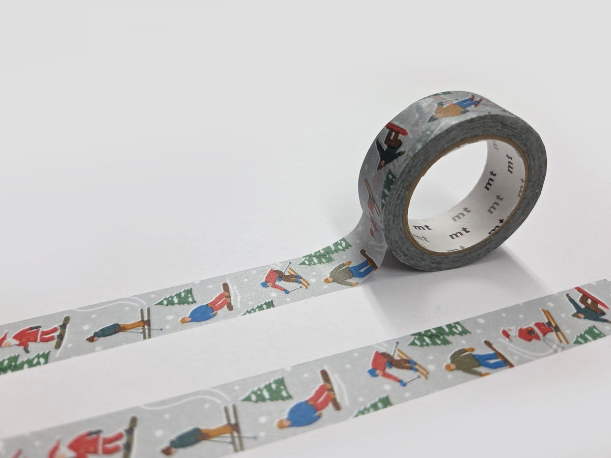 Holiday Skiing and Snowboarding Washi Tape 15mm