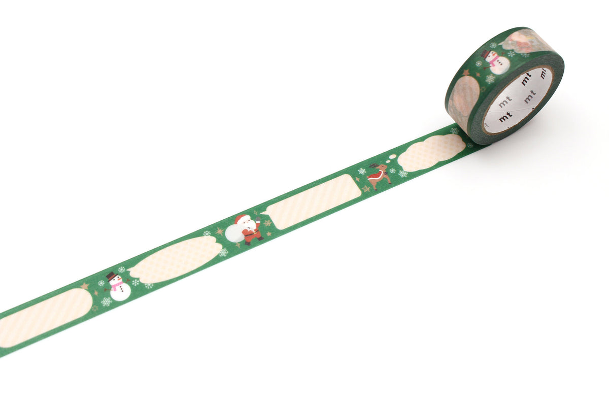 Holiday Christmas Speech Balloon Washi Tape 15mm