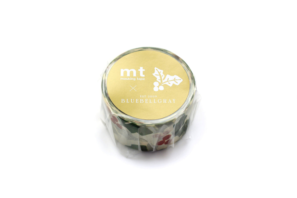 Holiday bluebellgray Holly Washi Tape