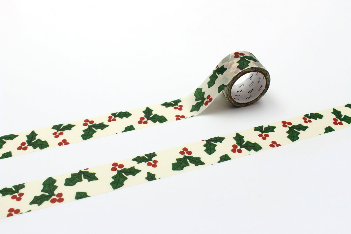 Holiday bluebellgray Holly Washi Tape