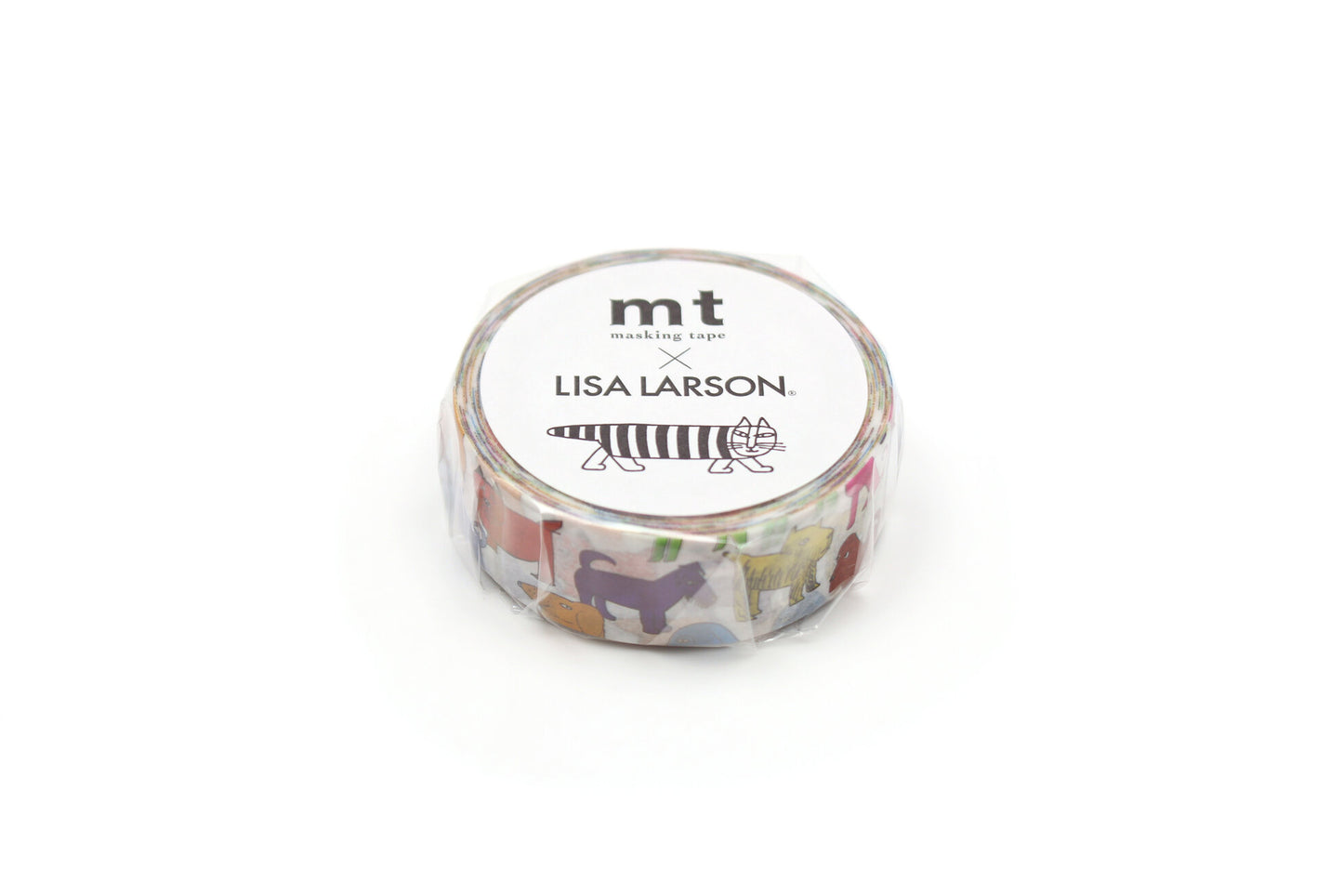 Lisa Larson Colorful Dog -mt Washi Tape (15mm)
