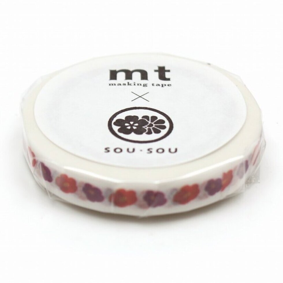 Hanatsubaki (Camellia Flower) - mt x Sou-Sou Washi Tape 7mm