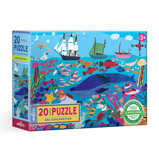 Sea Exploration 20 Piece Big Puzzle - eeBoo