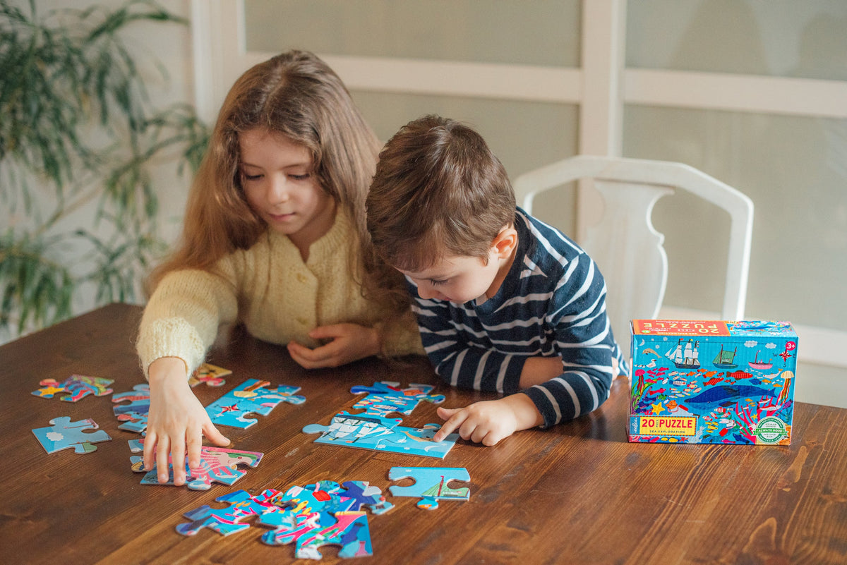 Sea Exploration 20 Piece Big Puzzle - eeBoo