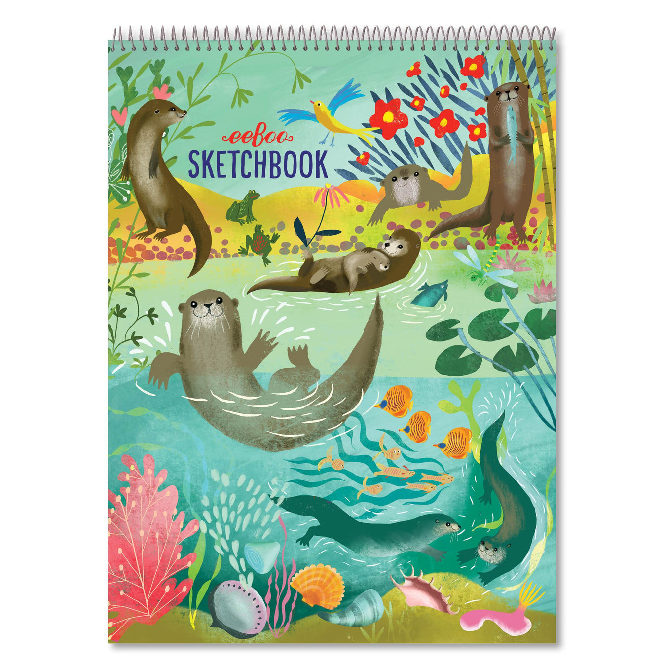 Otters at Play Sketchbook - eeBoo.