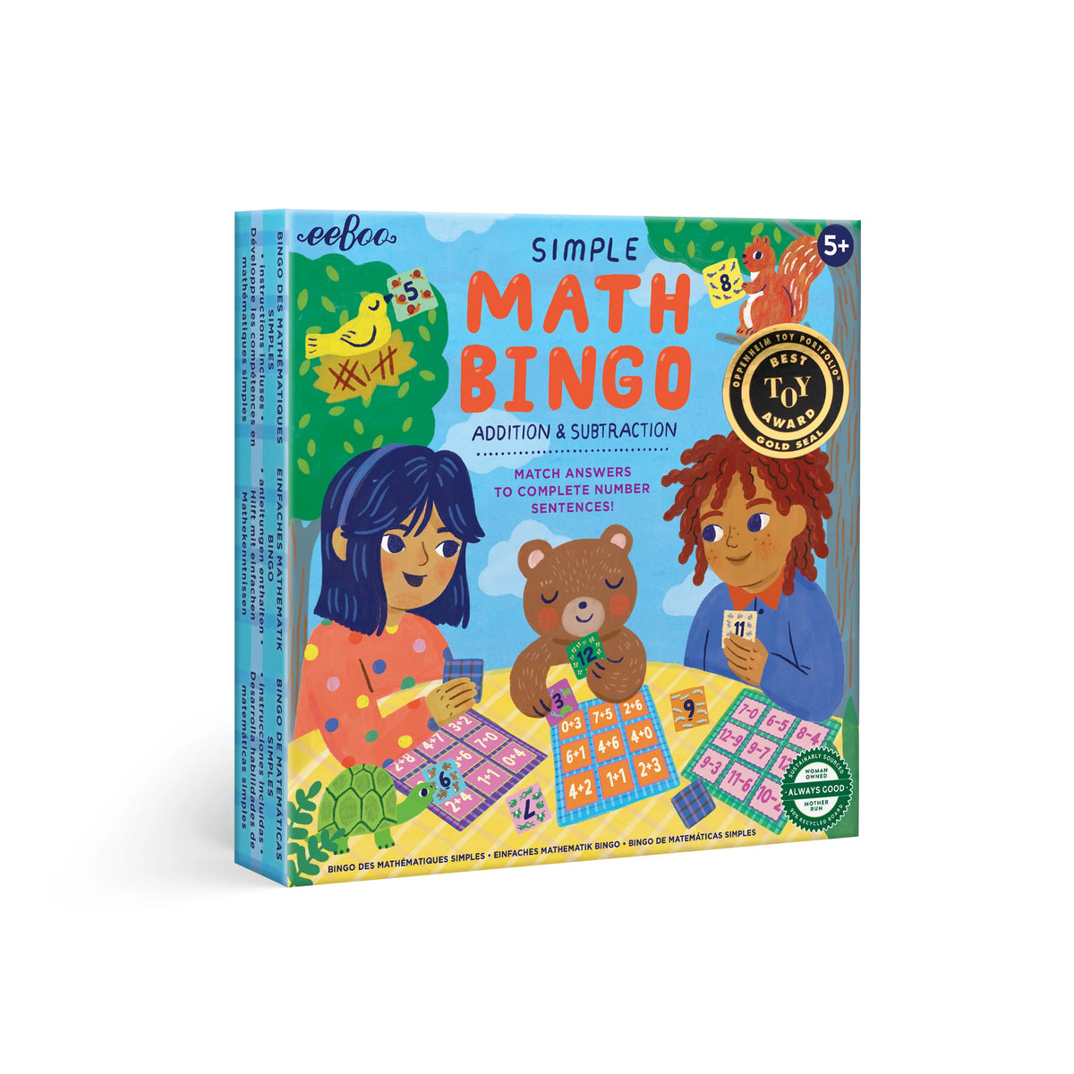Simple Math Bingo - eeBoo