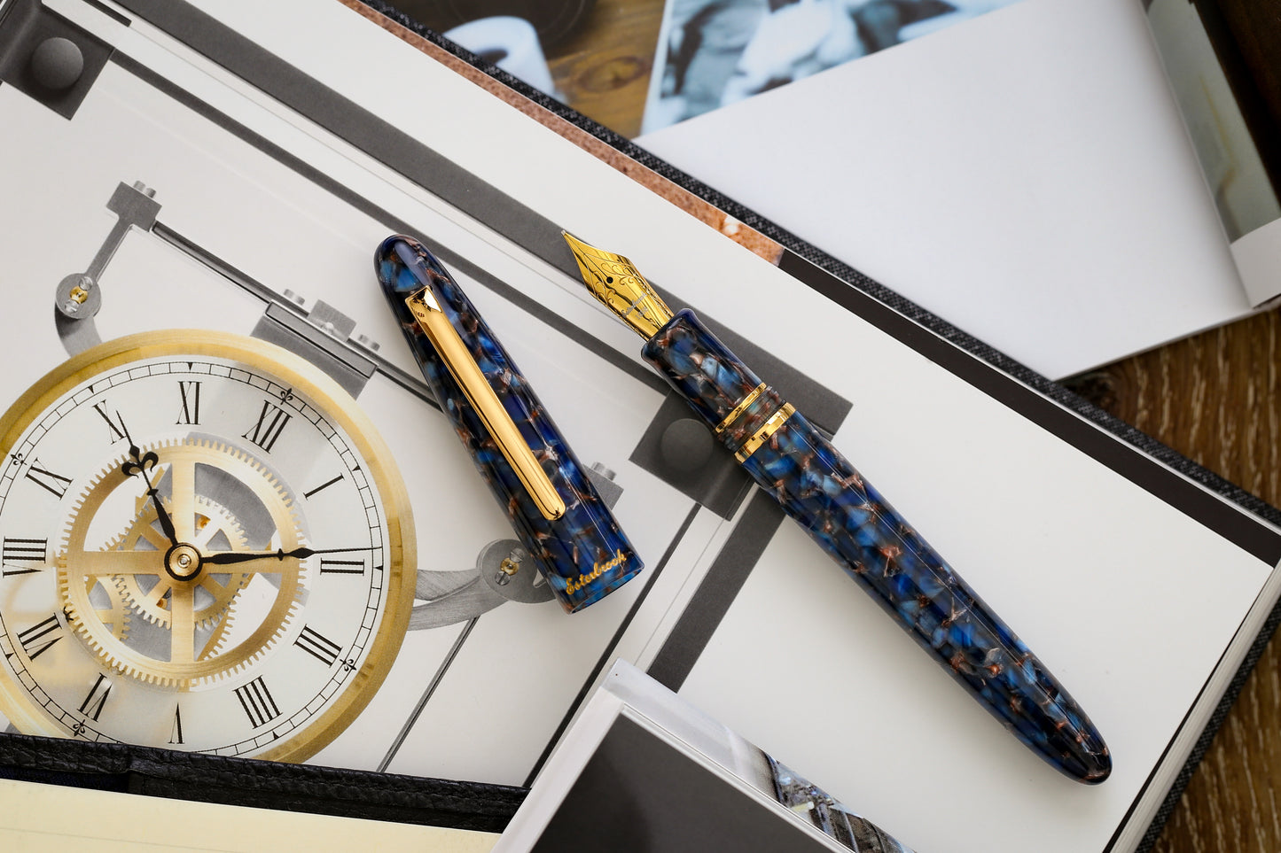 Esterbrook Estie Regular Fountain Pen - Nouveau Blue Gold Trim