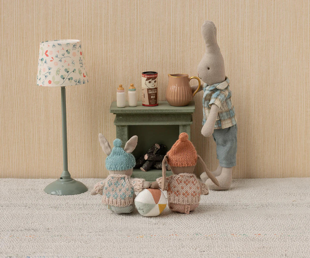Winter Bunny Micro Brown/Rose