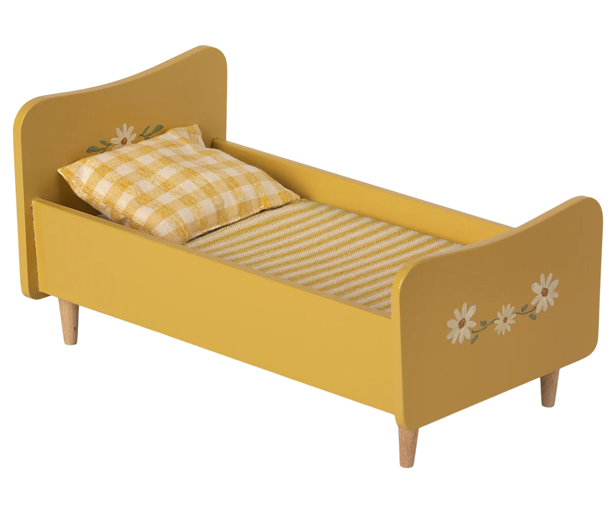 Wooden Bed Mini Yellow