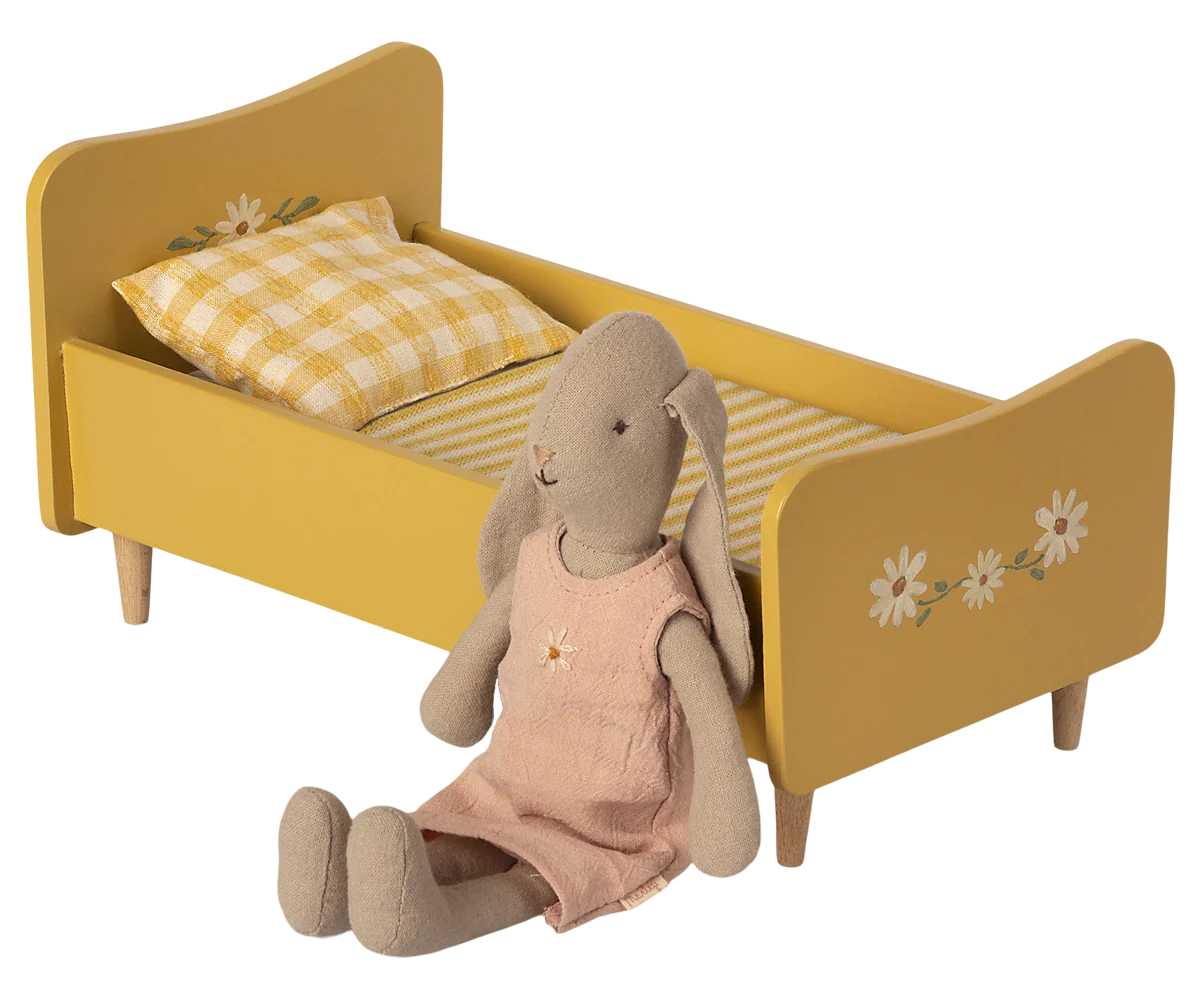 Wooden Bed Mini Yellow