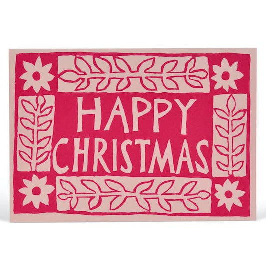 Card Christmas with Starflower Border