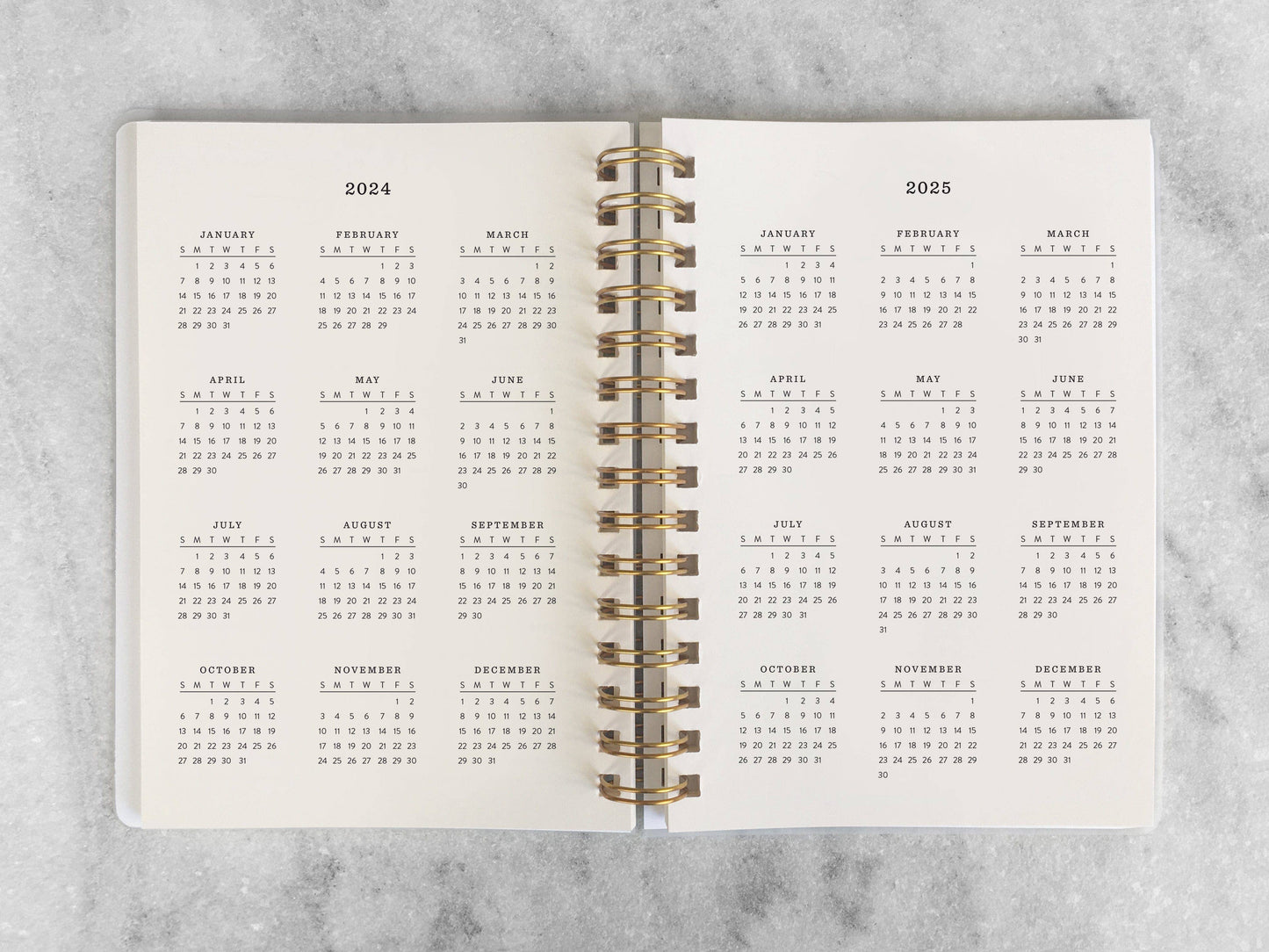 12-Month Planner, Charcoal Bookcloth: Jan-Dec 2026
