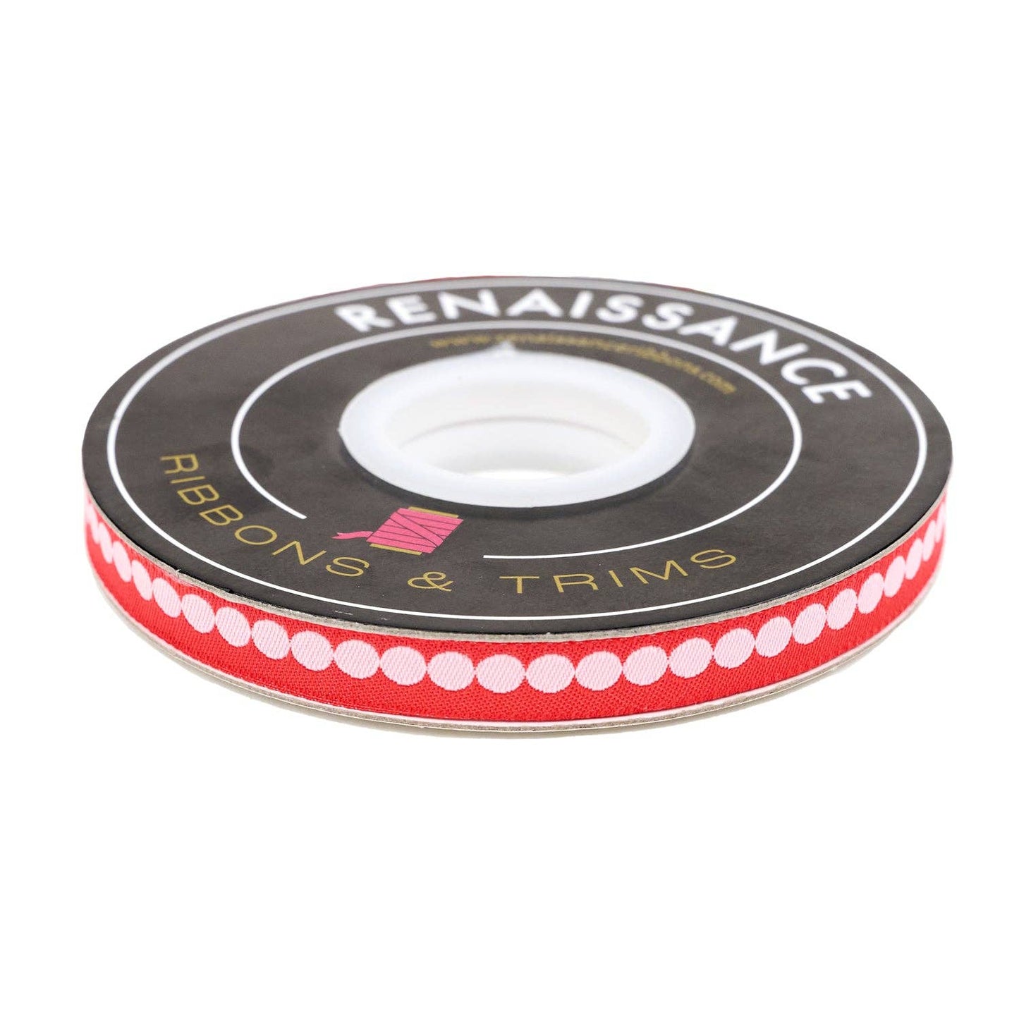 Love Notes - Pearls - 3/8" width - by Renaissance Ribbons - 5 Yard Spool