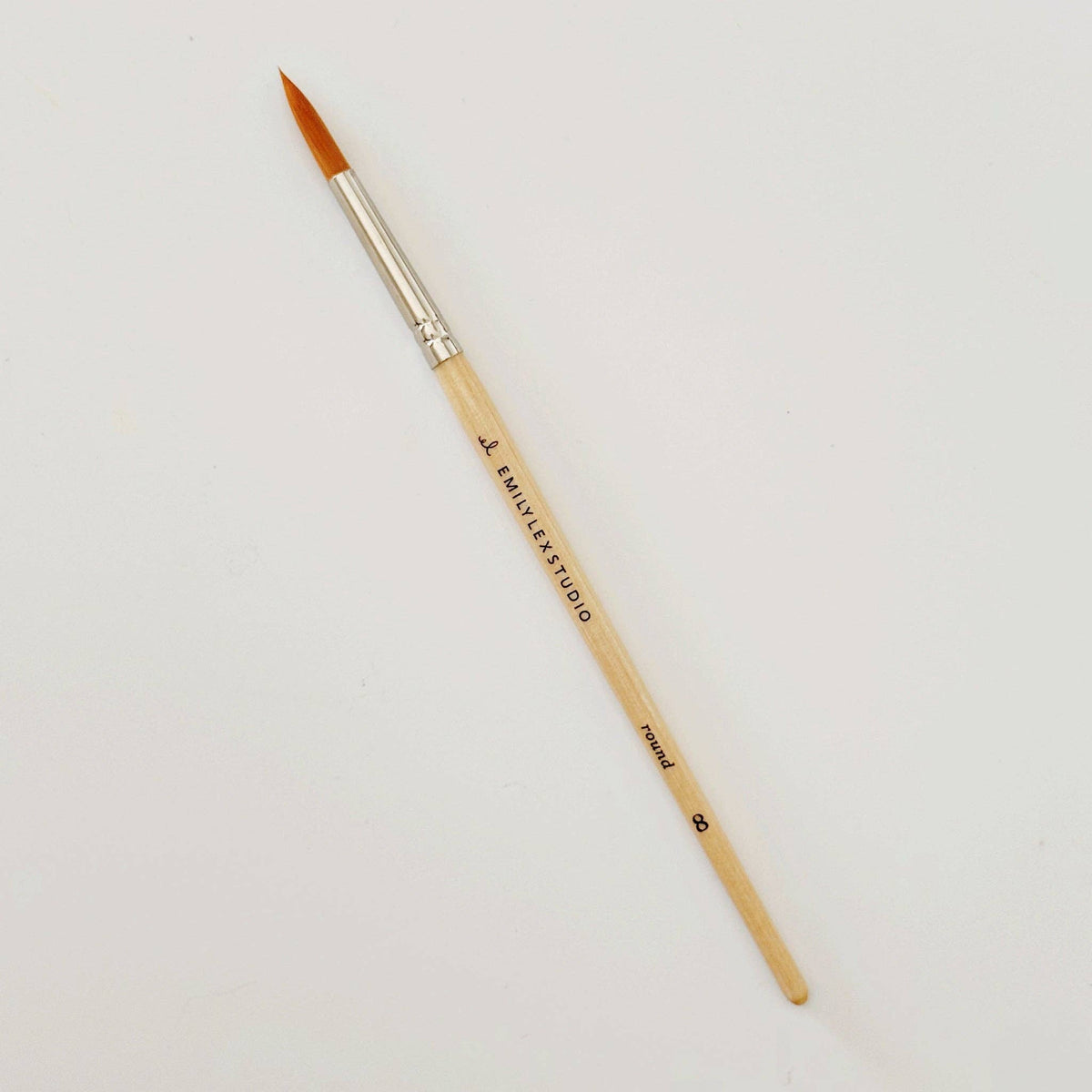 Emily Lex Watercolor paintbrush set of five wood brushes