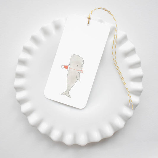 Lim. Edition Santa Whale Gift Tag