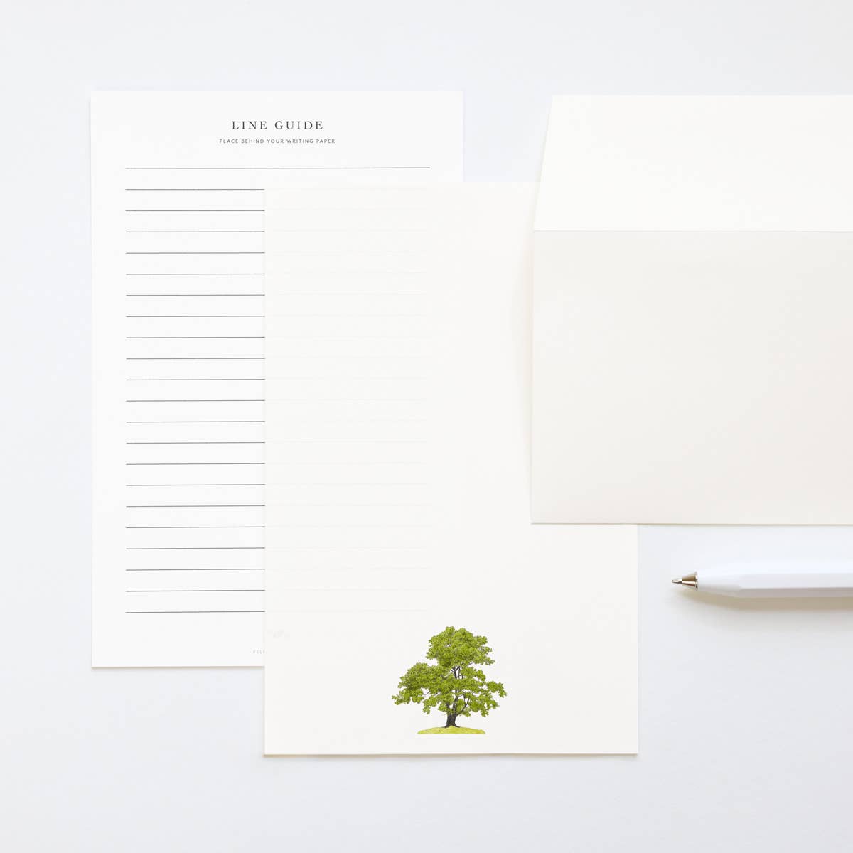 Emerald Oak - Letter Writing Paper - Oak Tree