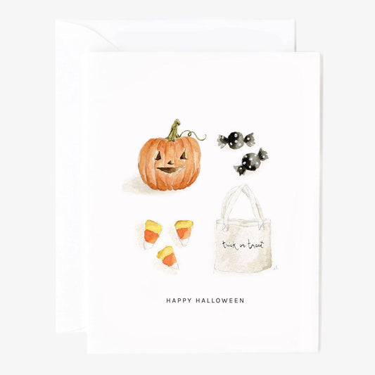 Happy halloween greeting card