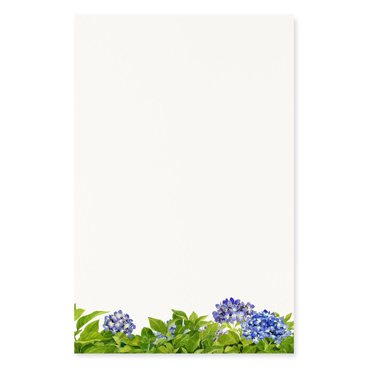 Garden Hydrangeas - Letter Writing Paper - Blue Flowers
