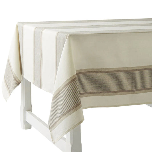 Alizee Noisette Tablecloth 62"x107" - Charvet