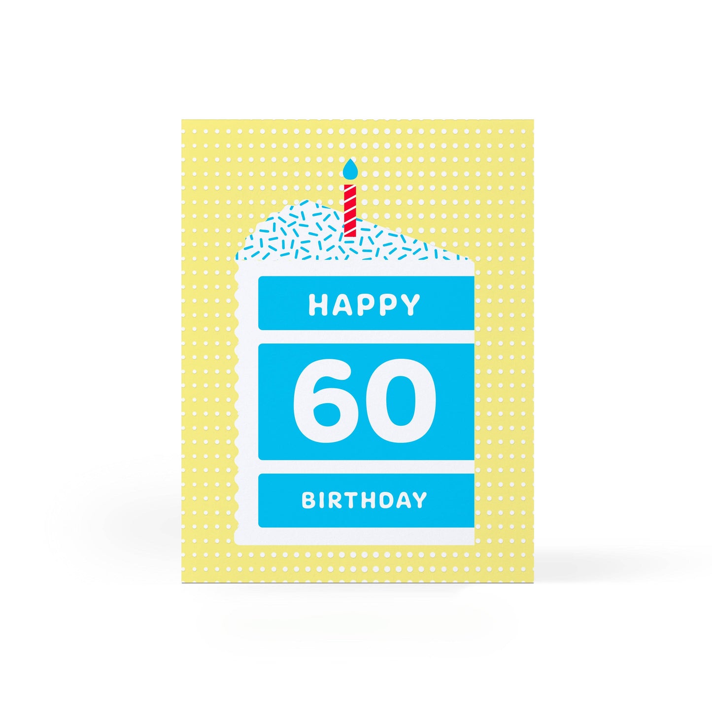 Happy 60 Cake Birthday Card