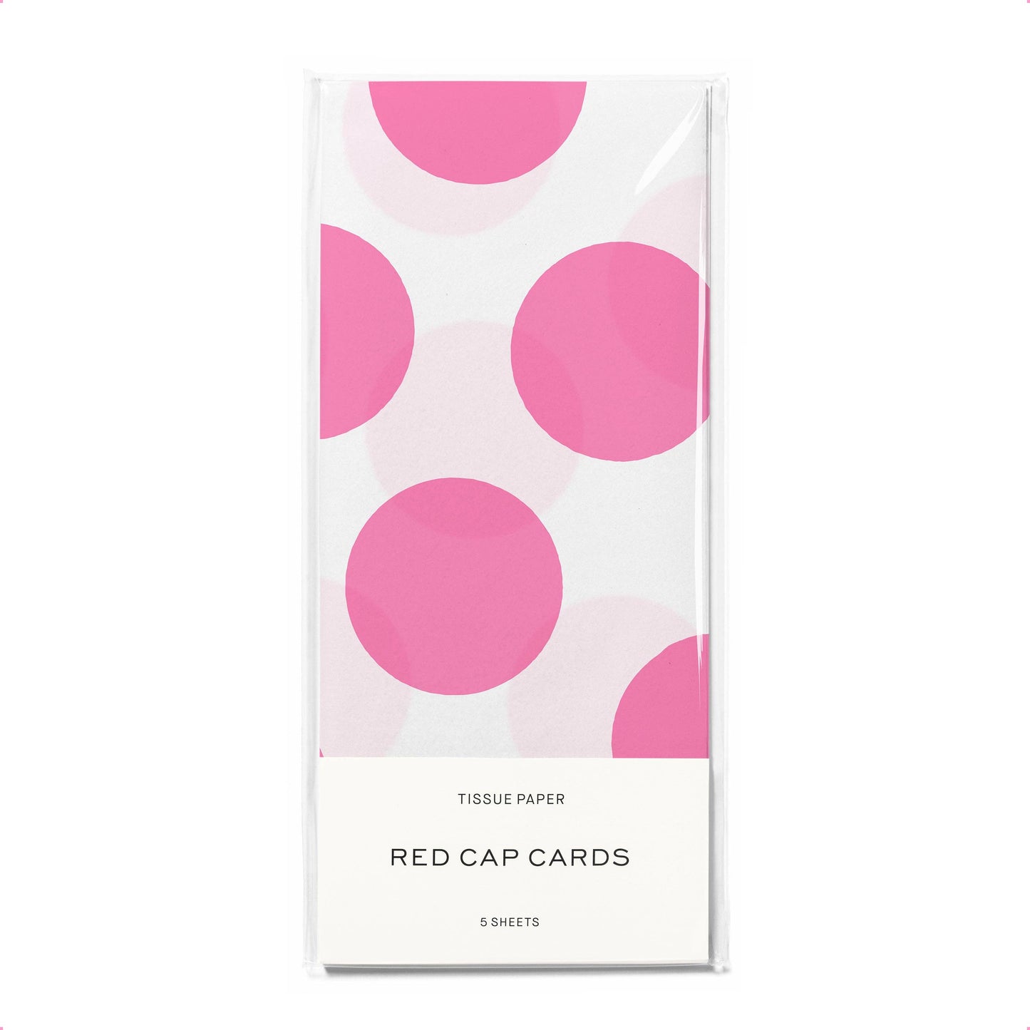 Pink Dots tissue paper: 5 Sheets