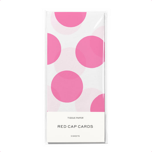 Pink Dots tissue paper: 5 Sheets
